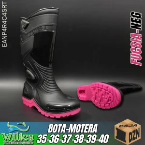 BOTA-MOTERA-FUCSIA-NEG